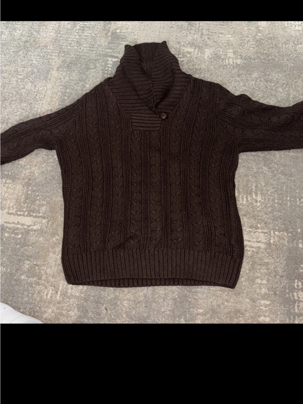 Jeanne Pierce Brown Womens Sweater LARGE Cotton